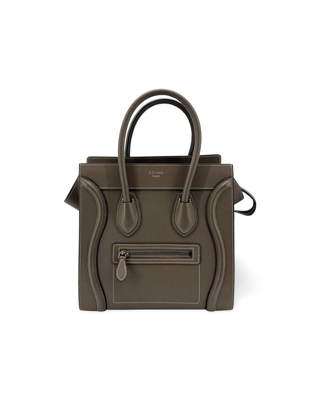 Celine Nano Luggage Bag Drummed #373600C50B